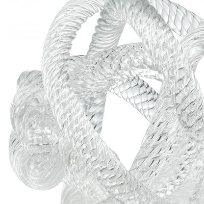 Groot Geknoopt Glassculptuur L Diameter 20 Cm Interieur