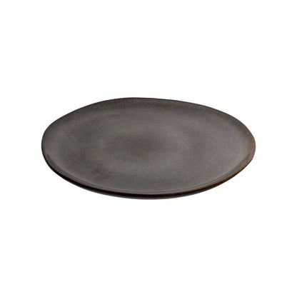Selma Lunch Plate - Lunchbord, keramiek, grijs/bruin, ø21 cm, set van 4