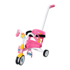 Baby Born driewieler roze met duwstang