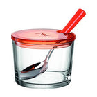 Basic Montana Jam Jar 10 Cm + Spoon Orange/Glass