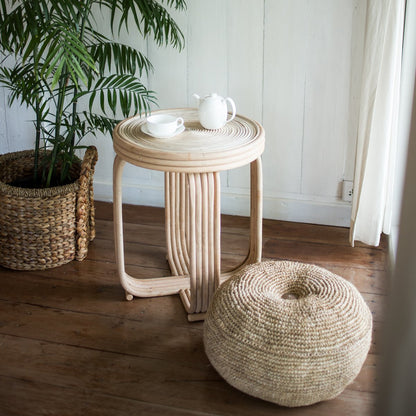 Poef raffia 55 of 65 cm