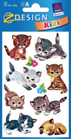 Papieretiketten katten 3 vel 76x120 mm