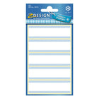 Diepvriesetiketten 76x22 mm wit blauw 25 stuks