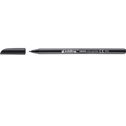 Edding Markeerstiften Edding 1200 Zwart (10 Stuks)
