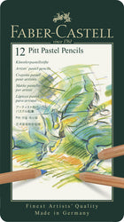 Faber Castell pastelpotloden 12 stuks metalen etui