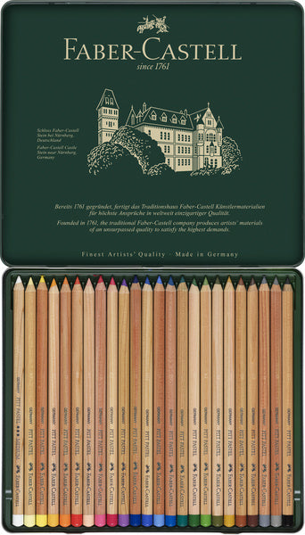 Faber Castell Fc-112124 Pastelpotlood Faber-Castell Pitt Metalen Etui A 24 Stuks