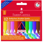 Faber Castell Jumbo Grip waskrijt 12 stuks assorti