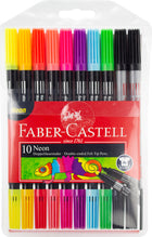 Viltstiften Faber Castell duo neon 10 stuks