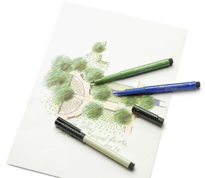 Faber Castell Fc-167107 Tekenstift Faber-Castell Pitt Artist Pen Manga 8-Delig Etui Basic