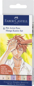Faber Castell Pitt Artist Pen Manga etui 6 stuks