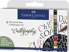Kalligrafieset Faber Castell 8 pennen