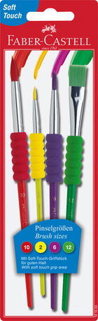 Faber Castell Fc-481600 Paintbrush Set Plastic 4 Pieces