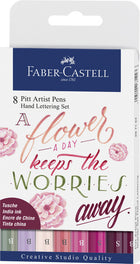 Faber Castell Pitt Artist Pen letteringset 8 stuks