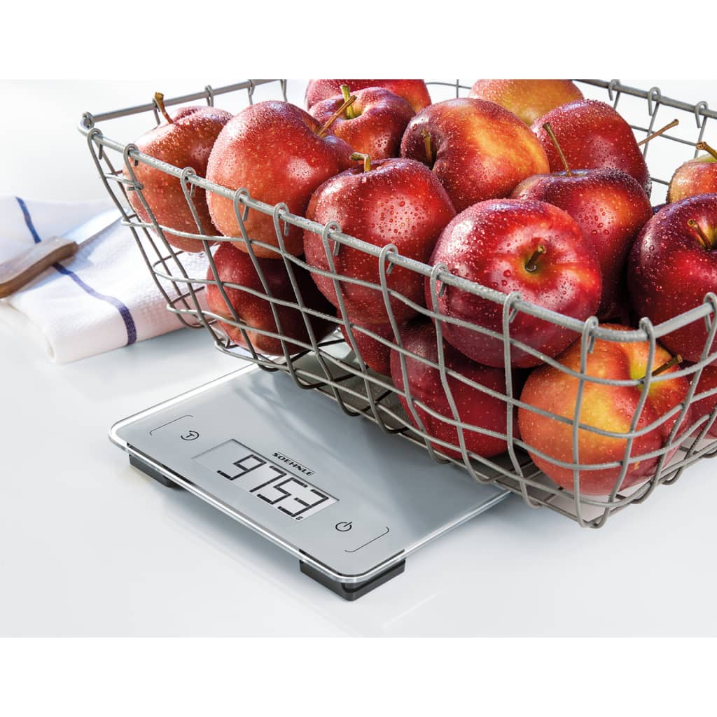 Soehnle Keukenweegschaal Page Aqua Proof Digitaal 10 Kg Zilverkleurig