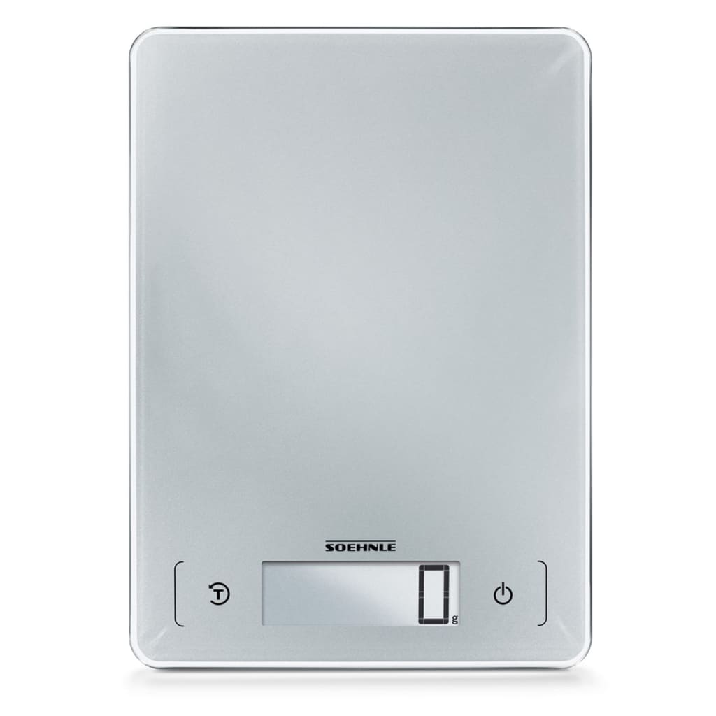 Soehnle Keukenweegschaal Page Aqua Proof Digitaal 10 Kg Zilverkleurig