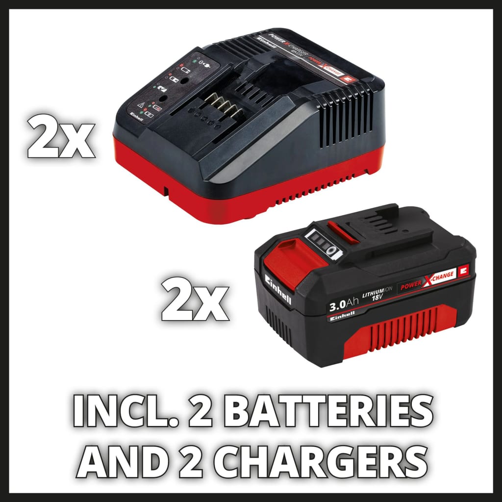 Einhell Accugrasmaaier Ge-Cm 36/34 Li 2X3,0 Ah 36 V