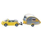 Siku 1629 Volkswagen Beetle met caravan