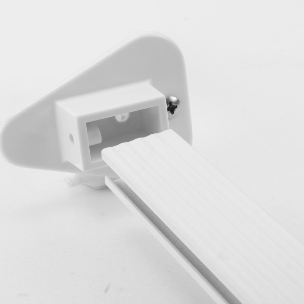 Douchegordijnrail universeel 160x70 cm wit