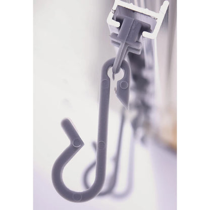 Douchegordijnrail universeel 160x70 cm wit