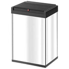 Prullenbak 35L zilver zwart