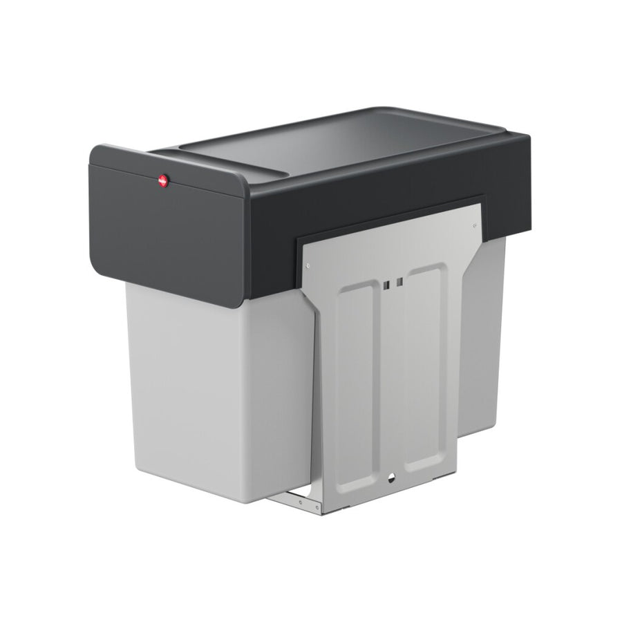 Hailo Inbouwemmer Eco-Line Duo L 2X14 L Staal/Zwart