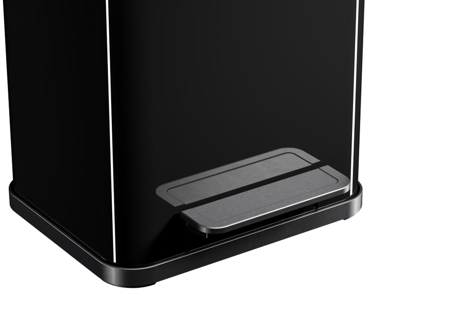 Hailo 0622-260 Öko Duo Plus M Pedaalemmer 2X 9L Zilver/Zwart
