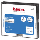 CD hoesje 4 stuks zwart 14,2x2,4x12,5 cm