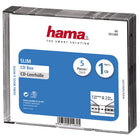 Hama CD box slim 5 stuks transparant zwart