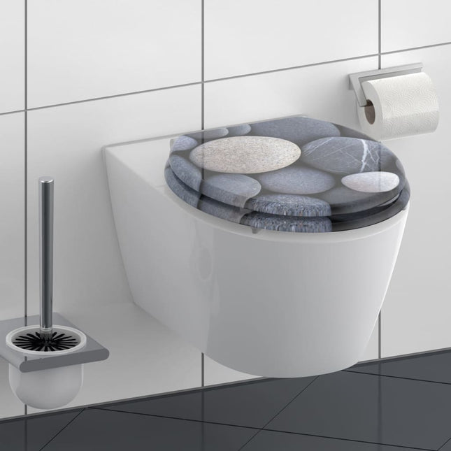 Schütte Toiletbril Met Soft-Close Grey Stone