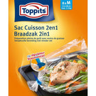 Toppits 2-in-1 Roasting and Steaming Bags M 8 Pieces
