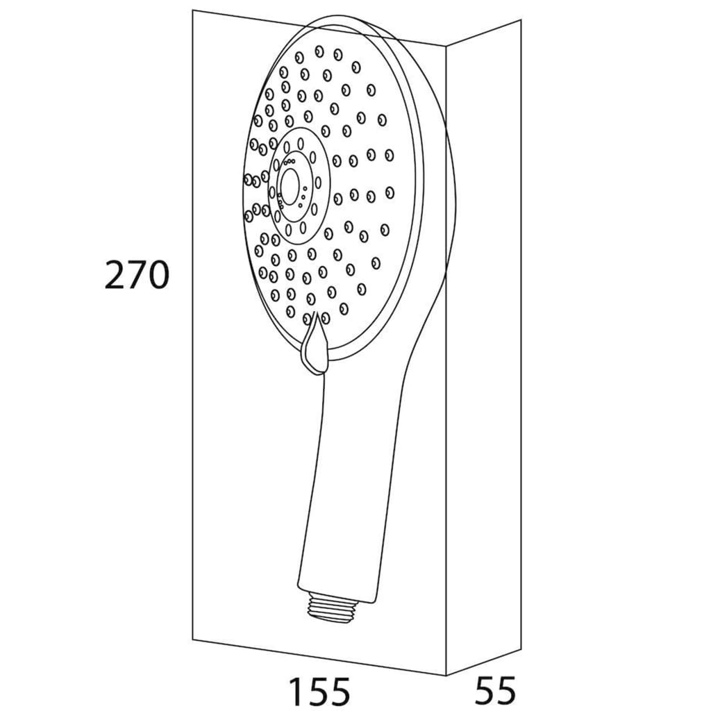 Tiger Douchekop Amalfi Chroomkleurig