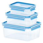 Vershouddozen set 3 stuks 0.55L 1L 2.3L blauw