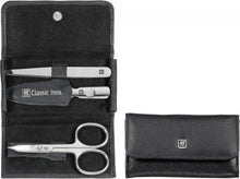 Diversen Zwilling Classic Inox Manicure Etui 3-Delig Rundleer Zwart