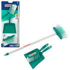 Speelgoed veegset turquoise bezem veger blik
