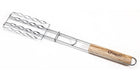 Barbecue worstenklem 51 cm verchroomd hout