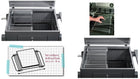 Barbecue grillrooster 28x39-50 cm met inzetrooster