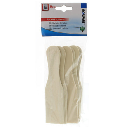 Scanpart Houten Spatels Voor Raclette 6 Stuks
