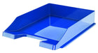 Brievenbak A4 plastic blauw stapelbaar