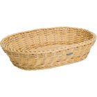 Broodmand ovaal 32x23x7 cm beige kunststof