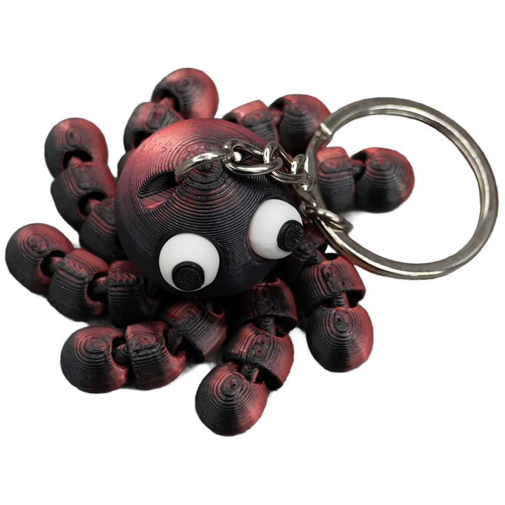 Sleutelhanger octopus PLA beweegbaar