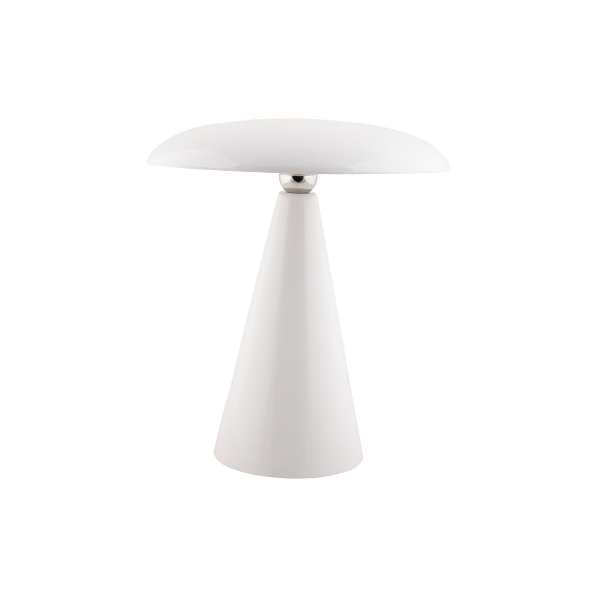 Tafellamp Phoebe 26x23 cm wit melamine