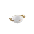 Bonbon cup 11x11x5 cm met gouden handgrepen