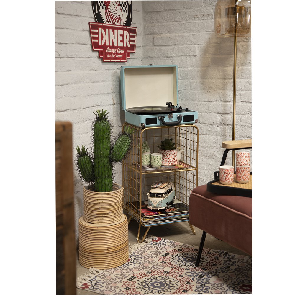 Tekstbord 45x50 cm wit rood ijzer