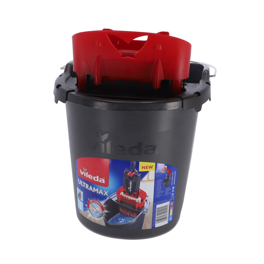 Vileda Ultramax Emmer Met Pers Zwart/Rood
