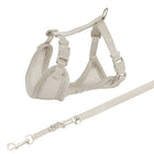 Trixie Junior Soft Harness with Lead Light Grey