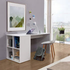 Fmd Bureau Met Zijschappen 117X72,9X73,5 Cm Wit