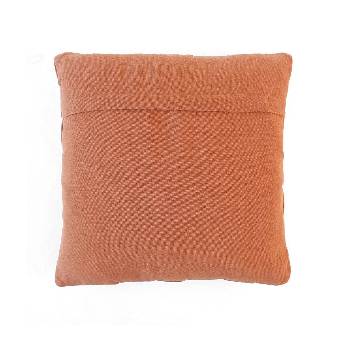 Kussenhoes 45x45 cm gevlochten katoen auburn