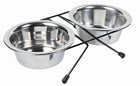 Trixie Food / Water Bowl Set Stainless Steel / Metal