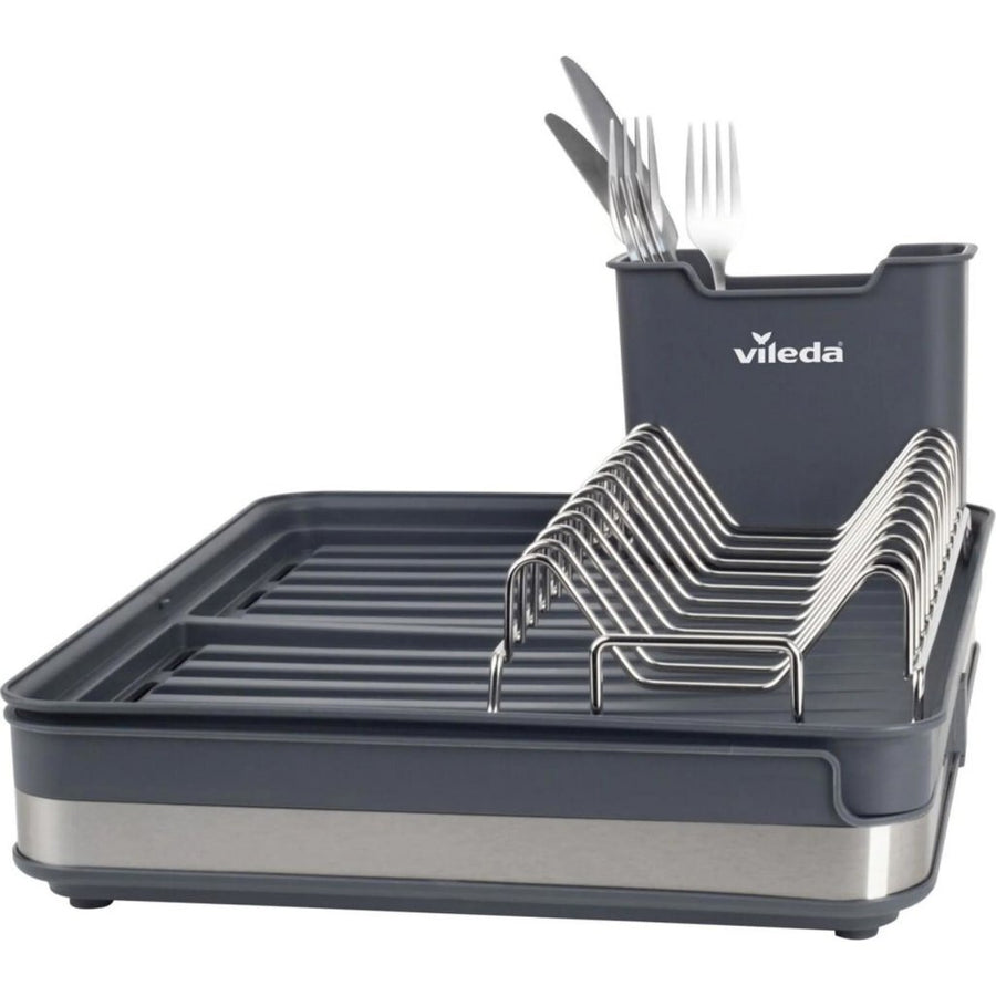 Vileda Afdruiprek Uittrekbaar 36.5-51.5X30X13.1 Cm Antraciet/Zilver