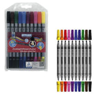 Toppoint Duo Felt Tip Pens 10 Pieces